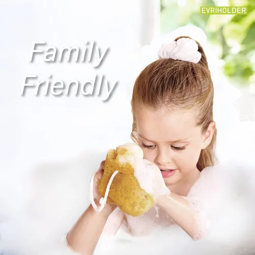 Miniatura 8 de GROOVI BEAUTY - Esponja corporal de espuma para exfoliar gran depurador para una ducha o baño relajante, paquete de 2