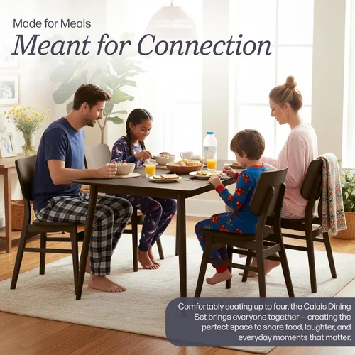 Miniatura 42 de Alaterre Furniture Calais Dining - Juego de 2 sillas de comedor moderno de mediados de siglo, juego de sillas de madera maciza con diseño