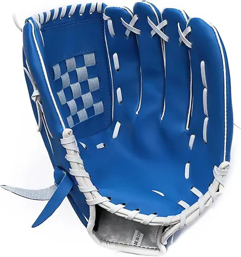 Miniatura 5 de WEILFYONK Guantes de béisbol de 9.5-12.5 pulgadas, guantes de sóftbol para entrenamiento y principiantes, sóftbol para jóvenes y principiantes, Azul