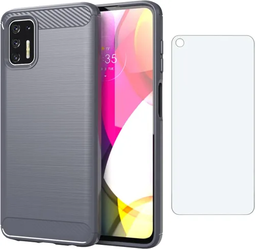 Asuwish Funda para Moto G Stylus 2021 4G con protector de pantalla de vidrio templado y accesorios de celular de silicona suave TPU Motorola GStylus