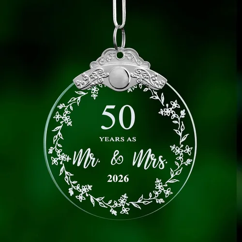Miniatura 10 de Regalo de 30 aniversario de boda, adorno de Navidad para parejas, padres, marido, esposa, él, ella