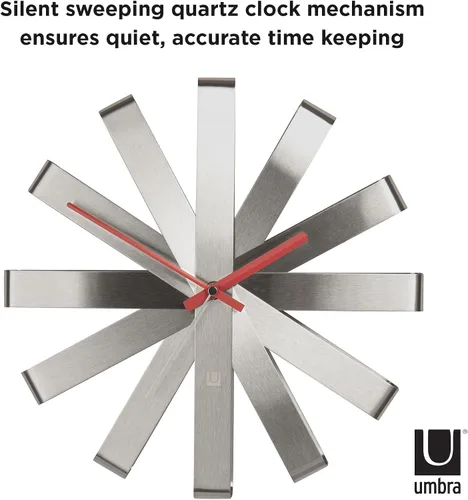 Miniatura 5 de Umbra - Reloj de pared en bandas