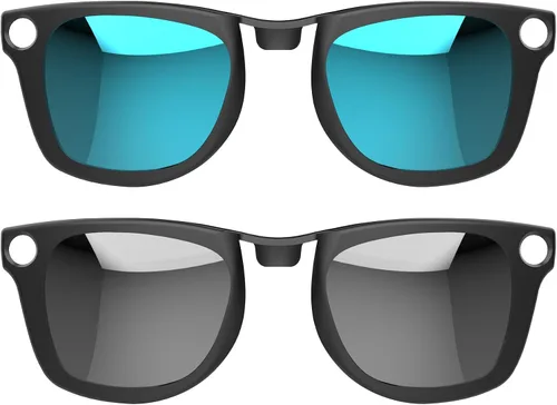 Miniatura 10 de HIBLOKS 4 clips polarizados para Ray-Ban Meta Wayfarer y Gen 2 (RW4008/RW4012 Grande 53-22), clip de decoloración para Meta Wayfarer Gen 2 Protege