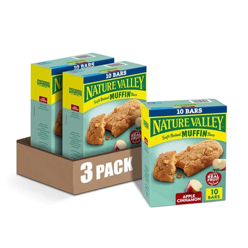 Miniatura 11 de Nature Valley Barras de magdalenas horneadas suaves, chispas de chocolate, barras de aperitivos, 10 barras, 12.4 onzas