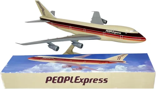 Miniatura 6 de PEOPLExpress 747-100/200 Escala 1:250 - Modelo de avión de plástico a presión - Réplica coleccionable de aviones PEOPLExpress Airlines - Parte #