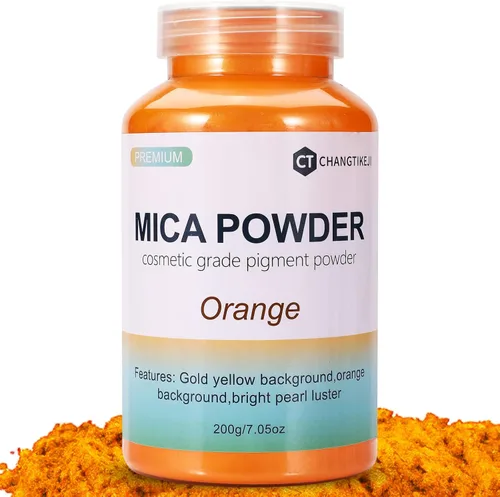 Miniatura 18 de CHANGTIKEJI Polvo de Mica ，100 Colores - 10g/Botella de Pigmento Natural para Resina Epóxica，Brillo de Labios，Sombra de Ojos,Ambientadores
