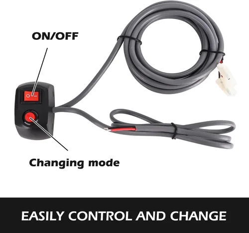 Miniatura 5 de Kit de luces estroboscópicas de emergencia escondidas, 4 bombillas HID, 13 patrones intermitentes, cable de 16 pies con controlador de faros