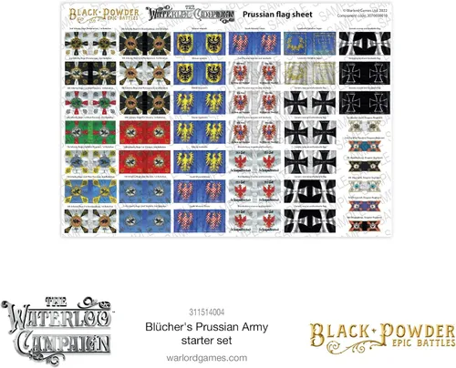 Miniatura 4 de Warlord Games Black Powder Epic Battles - Waterloo: Juego de iniciación del ejército prusiano de Bl cher, escala épica de 0.512-0.591 in en miniatura