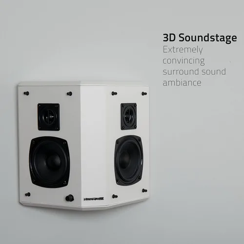 Miniatura 4 de Fluance Elite - Altavoces envolventes bipolares de alta definición de 2 vías para sonido envolvente de amplia dispersión en sistemas de cine