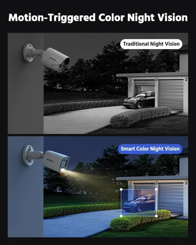 Miniatura 3 de Sistema de cámaras de vigilancia ANNKE 8CH 3K Lite con cable, DVR H.265+ con detección AI de humanos/vehículos, 4 cámaras CCTV tipo bala de 1080p
