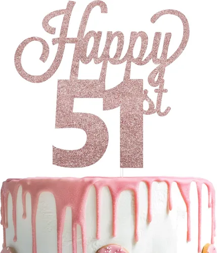 Miniatura 67 de LINGTEER - Decoración para pastel con texto "Happy Birthday 100", color negro