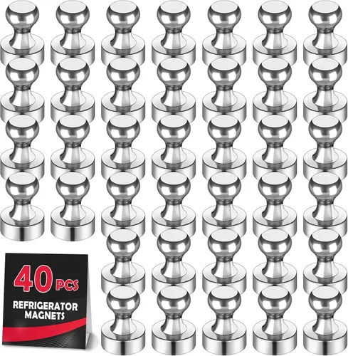 Miniatura 40 de LOVIMAG Imanes para nevera, 16 unidades, pizarra blanca para refrigerador, pequeño imán fuerte, accesorios de cocina, juego de casillero decorativo