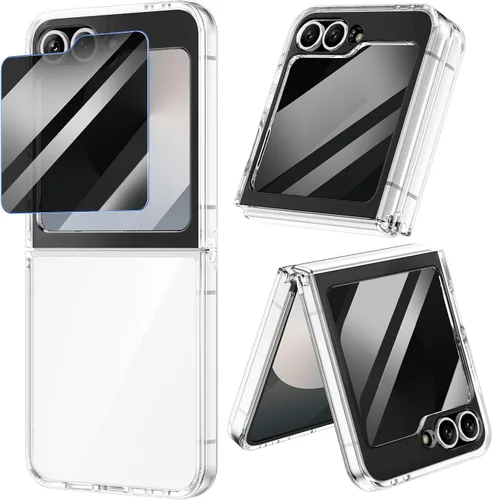 Miniatura 15 de VEGO Funda para Samsung Galaxy Z Flip 4, [antiamarillo] delgada y fina funda protectora de TPU de alta calidad a prueba de golpes para Samsung