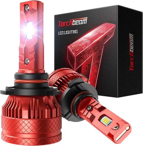 Miniatura 11 de Torchbeam Bombilla T6S 9005/HB3, 1000% de alto brillo, 6500K blanco frío 9005 bombillas Powersport con ventilador de enfriamiento, luces antiniebla