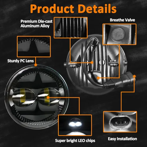 Miniatura 2 de Faros antiniebla LED para F150 compatibles con F150 2006-2014, Ranger 2008-2011, Expedition 2007-2014, kit de luces de conducción de parachoques