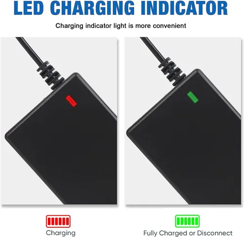 Miniatura 3 de Cargador de 29.4V 2A 5 enchufes para scooter 24V 25.2V 25.6V batería de litio, paquete DC 5.5 * 2.1 con 0.315 in 3 clavijas/0.472 in 3