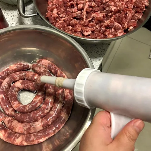 Miniatura 6 de Funda de salchicha comestible para secado, tubo de funda de salchicha seca comestible para salchichas caseras con sabor para máquina de hacer