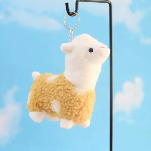 Miniatura 5 de YUKOUQIAN Animal de peluche de llama, lindo juguete de alpaca de peluche para niñas y niños (Alpaca heji Blanco)