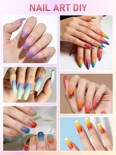 Miniatura 4 de EBANKU Juego de polvos de pigmentos de uñas de 40 colores, paleta profesional de pigmentos de polvo de uñas con tonos iridiscentes para manicura