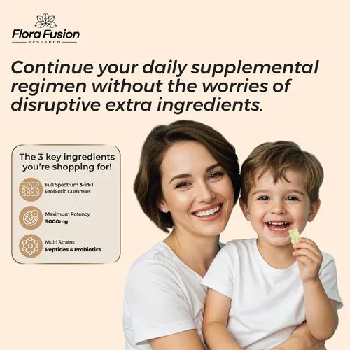 Miniatura 7 de Gomitas de calostro I Péptidos de colágeno I Probióticos 5000+ mg con 60% IgG I Apoyo a la inmunidad y salud intestinal - Tecnología liposmal