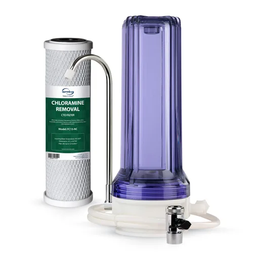 Miniatura 9 de iSpring FC15 Cartucho de filtro de agua de bloque de carbono CTO de repuesto de 5 micrones y 10 pulgadas para sistema de filtración RO de ósmosis