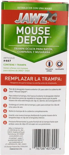 Miniatura 9 de JT Eaton Jawz 407 Depot - Trampas para ratones cubiertas