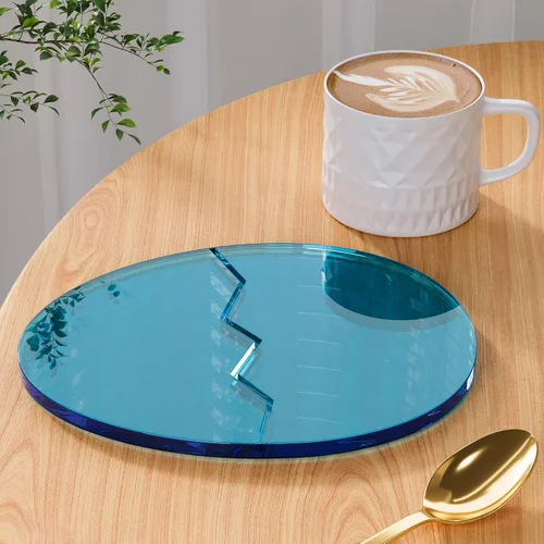 Miniatura 16 de Posavasos Decorativos de Acrílico, Posavasos Irregulares para Bar y Bebidas, Posavasos para Taza de Café con Forma de Nube Transparente, Perfecto