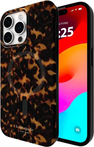 Miniatura 16 de Kate Spade New York Funda para iPhone 15 Pro Max, compatible con la funda MagSafe para teléfono, purpurina gruesa iridiscente