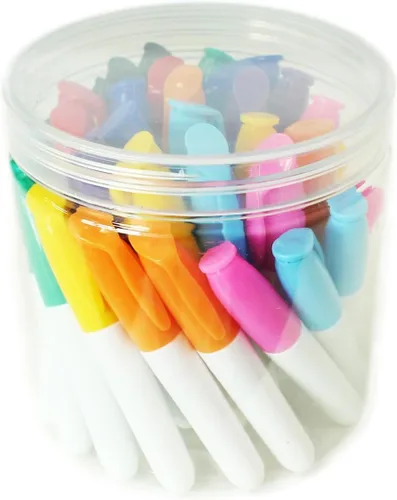 Miniatura 4 de SKKSTATIONERY 36 mini marcadores de borrado en seco, marcadores de pizarra blanca, rotuladores de 3.5 pulgadas, 36 piezas/caja