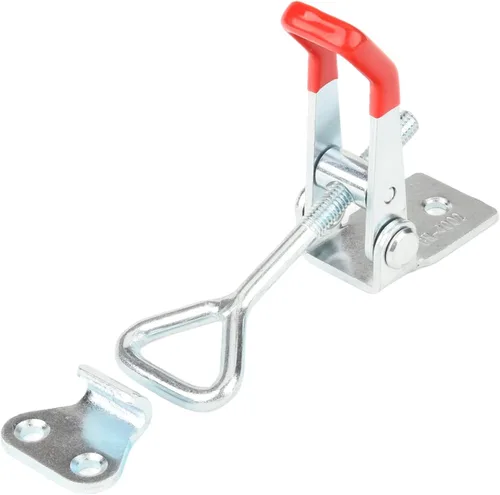Miniatura 12 de Utoolmart Abrazadera de palanca ajustable, botón de liberación rápida, abrazadera de palanca de acción de empuje de tracción de 99 libras
