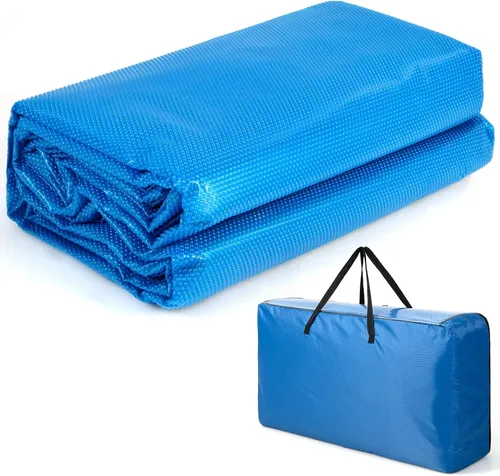 Miniatura 10 de S AFSTAR Cubierta de piscina rectangular de 12 x 24 pies, con bolsa de transporte, impermeable y a prueba de polvo, cubierta de piscina resistente