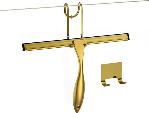 Miniatura 10 de Juego de escobilla de ducha de acero inoxidable de 14 pulgadas, escobilla multiusos para baño, puertas de ducha, espejos, azulejos y ventanas