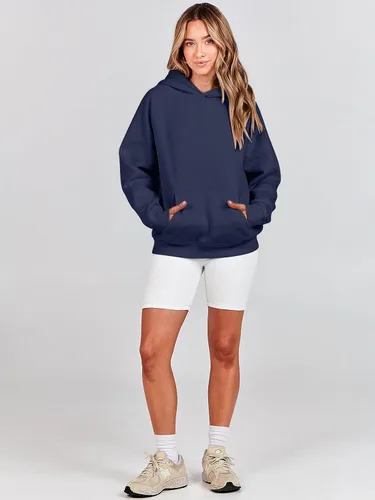 Miniatura 132 de ANRABESS - Sudaderas con capucha para mujer, sobre talla, de vellón de manga larga, modelo de 2024, para otoño
