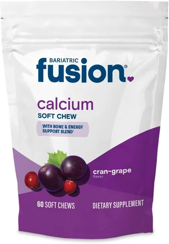 Miniatura 14 de Chicles de suplemento de calcio bariátrico de Bariatric Fusion Citrato de calcio con vitamina D3, vitamina bariátrica Masticablemente libre