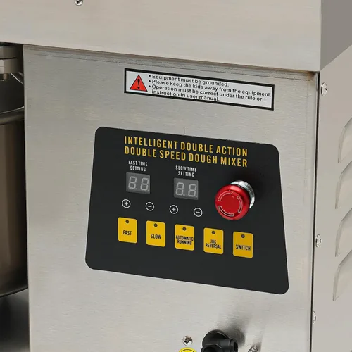 Miniatura 9 de Máquina de amasado de masa comercial 750 W Mezclador de masa en espiral eléctrico de alta resistencia 10.6QT Máquina mezcladora de harina de doble