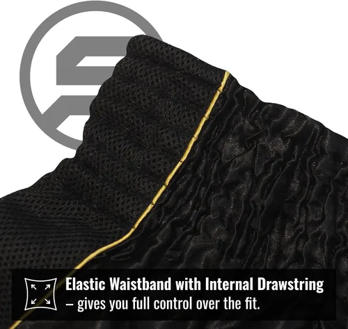 Miniatura 4 de Pantalones cortos clásicos de Muay Thai para hombres y mujeres, boxeo, kickboxing, alto grado, artes marciales mixtas, ropa de entrenamiento