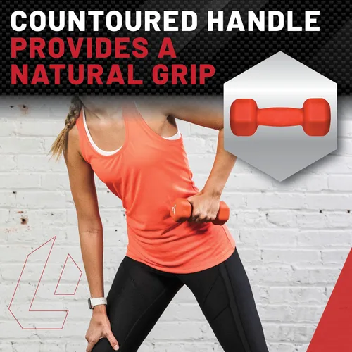 Miniatura 5 de Lifeline Fitness - Pesas de neopreno para mancuernas – Equipo de alta calidad para gimnasio en casa – Múltiples opciones