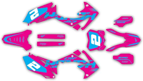 Miniatura 6 de Kit de gráficos para Honda CRF250R 2010-13 y CRF450R 2009-2012 FLIGHT Series Rojo 21 Mil - Adhesivo para moto Dirt Pit Bike - Adhesivo para moto