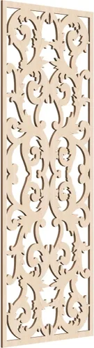 Miniatura 66 de Meadville Paneles decorativos de pared de madera con calado, 9 3/8 pulgadas de ancho x 24 3/8 pulgadas de alto x 1/4 de alto, aliso