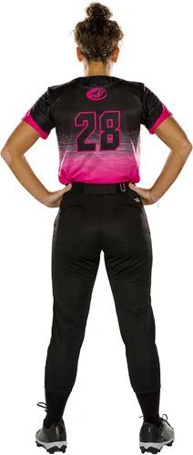 Miniatura 4 de Alleson Athletic Girls Belt Loop Fastpitch Pant Negro