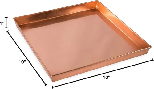 Miniatura 9 de Achla Designs Bandeja cuadrada, 10", cobre
