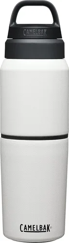 Miniatura 12 de CamelBak MultiBev - Botella de agua con aislamiento de acero inoxidable y taza de viaje Rosa Terracota/Rosa Camelia