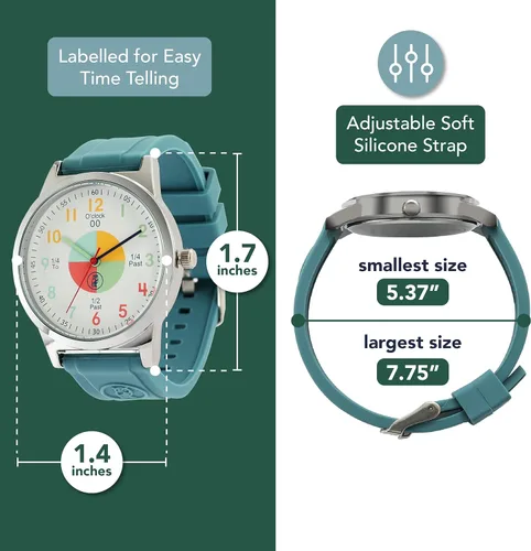 Miniatura 4 de Reloj para niños relojes analógicos para niños Ideal para niños y niñas a partir de 4 años Reloj analógico perfecto para niños herramienta