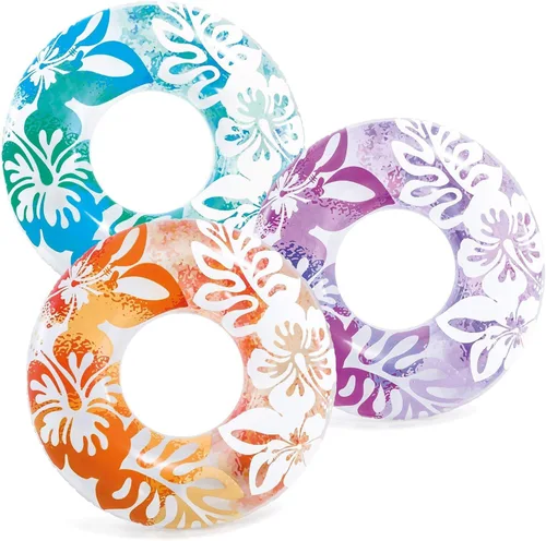 Tubo hinchable de color transparente INTEX #59251 - El color puede variar - Pack de 4