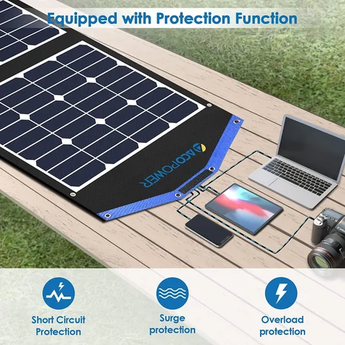 Miniatura 6 de ACOPOWER LiONCooler Pro HY-COMBO-PX30 - Congelador solar portátil de 32 cuartos de galón y panel solar de 90 W, kit combinado para camión, caravana