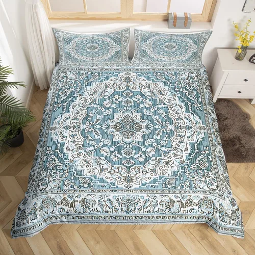 Miniatura 17 de Erosebridal Funda de edredón floral exótica tamaño Queen, juego de ropa de cama bohemio, funda de edredón tribal exótica floral bohemia, flores