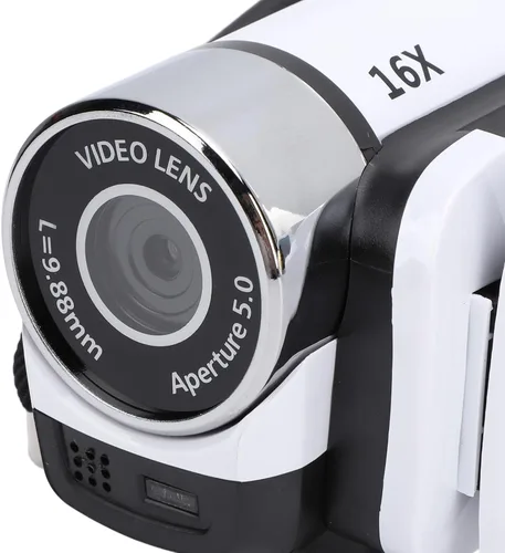 Miniatura 8 de FOSA Grabadora de cámara digital, cámara de video de 16MP 1080P con zoom digital de 16X, pantalla de 2.4 pulgadas y luz de llenado para viajes