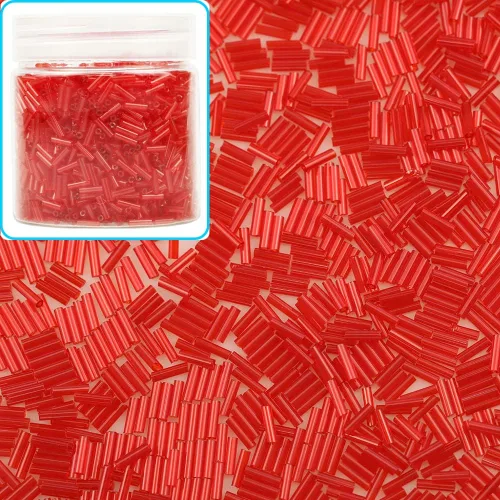 Miniatura 19 de Bala&Fillic Cuentas de cristal de la semilla de la corneta alrededor de 3300pcs/3.53 oz en caja tamaño 0.236x0.079 in negro tubo cuentas de vidrio