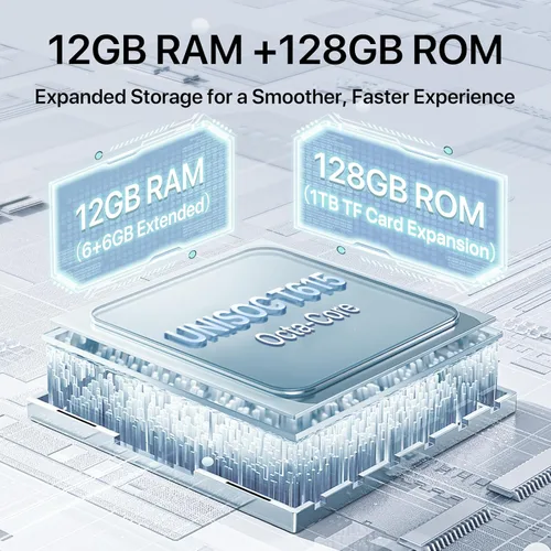 Miniatura 4 de UMIDIGI Note 100 Teléfono, NFC Dual SIM desbloqueado, 12 (6+6) GB+128 GB Expandir 1TB Android 14 teléfonos, pantalla HD de 6.8 pulgadas + 120 Hz