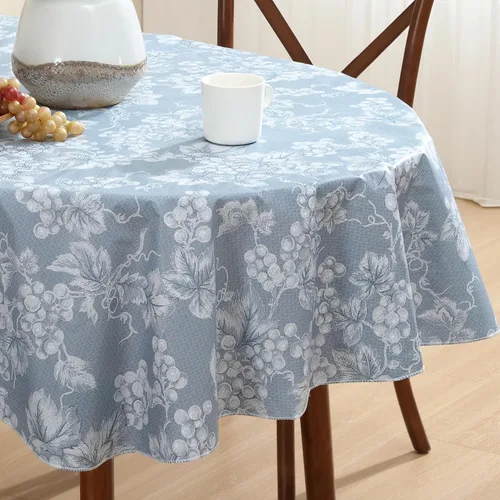 Miniatura 19 de Grapevines - Mantel de vinilo pesado de franela de vinilo de calibre 4 con estampado de uva contemporánea, para interiores y exteriores, cuadrado